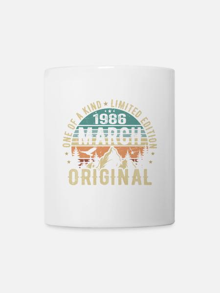 Légendaire depuis mars 1986 - anniversaire mars 1986 - Mug blanc - blanc