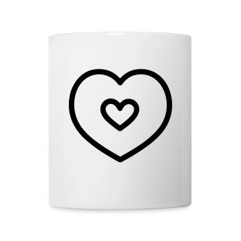 Herz - Tasse - Weiß - Vorne