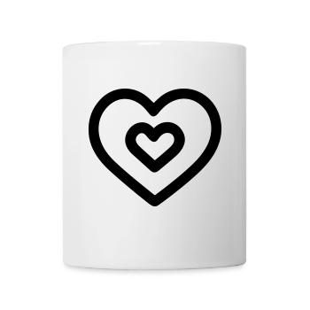 Herz - Tasse - Weiß - Vorne