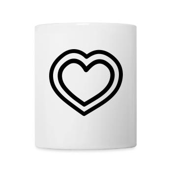 Herz - Tasse - Weiß - Vorne