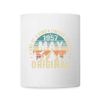 Legenden Mai 1957 Geburtstag Vintage Mai 1957 - Tasse - Weiß - Vorne