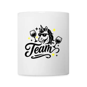 Einhorn Team Party Geburtstag - Tasse - Weiß - Vorne