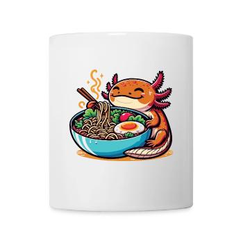 Axolotl with noodles ramen kawaii axolotl - Mug - white - Front