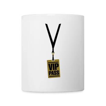 VIP pass - Mug blanc - blanc - Devant