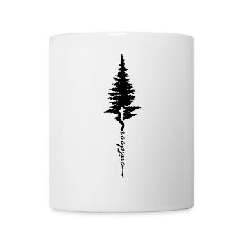 Baum Wandern Outdoor - Tasse - Weiß - Vorne