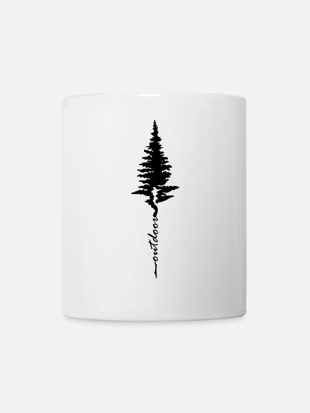 Baum Wandern Outdoor - Tasse - Weiß
