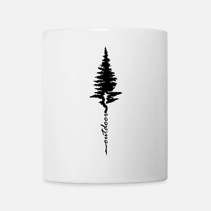 Baum Wandern Outdoor - Tasse - Weiß
