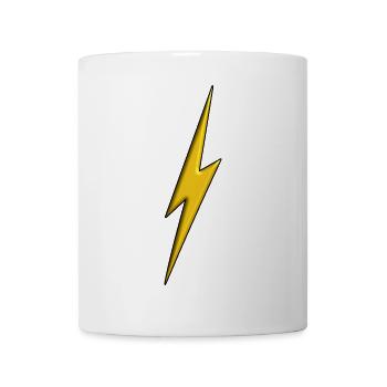 Eclair Jaune 3d - Mug blanc - blanc - Devant