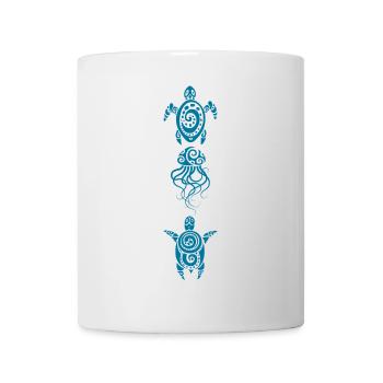 Zwei Schildkröten und eine Qualle - Tasse - Weiß - Vorne