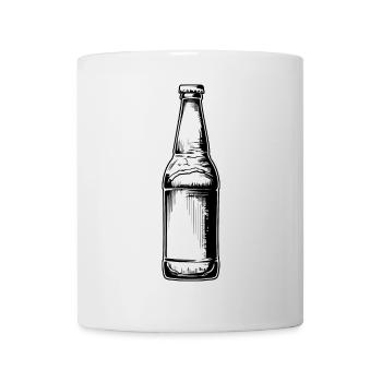 Bouteille de bière - Mug blanc - blanc - Devant