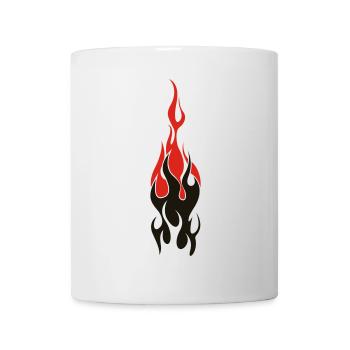 flammen - Tasse - Weiß - Vorne