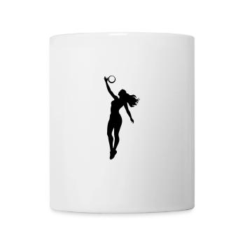Volleyball Spielerin Symbol - Tasse - Weiß - Vorne