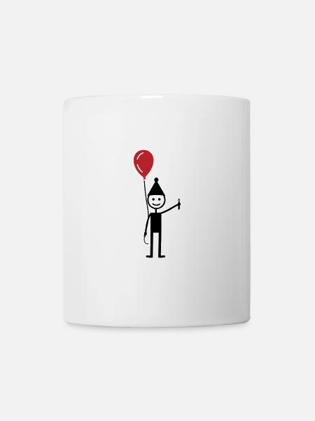 Geburtstag Ballon - Tasse - Weiß