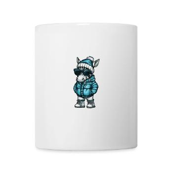 Zebra Winter Comic - Tasse - Weiß - Vorne