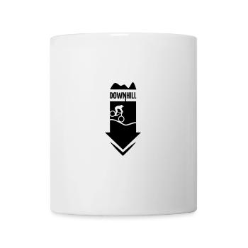 DOWNHILL - RAD AUF HÜGEL - Tasse - Weiß - Vorne