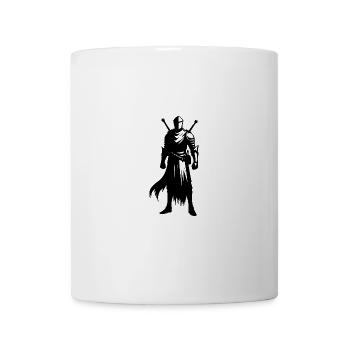 Ritter Krieger mit Schwert und Schild - Tasse - Weiß - Vorne