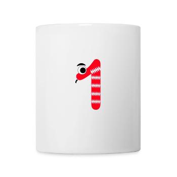 Number 1 Snake Red Kids - Mug - white - Front