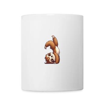 Faltirer Handstand Salto sportliches Workout - Tasse - Weiß - Vorne