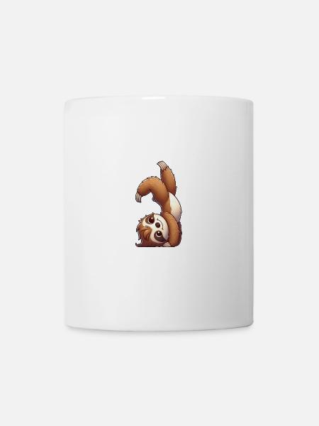 Faltirer Handstand Salto sportliches Workout - Tasse - Weiß
