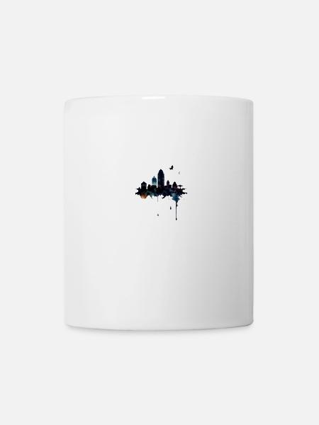 skyline,stadt,tinte,graffiti,urban - Tasse - Weiß