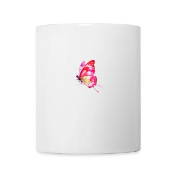 Butterfly, Colorful, Watercolor, Painting - Mug - white - Front