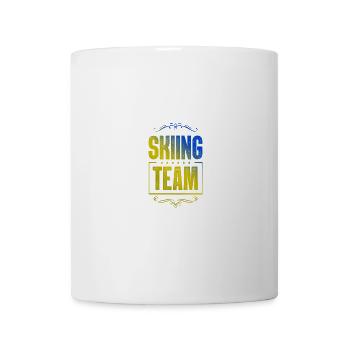 Équipe de ski - Mug blanc - blanc - Devant