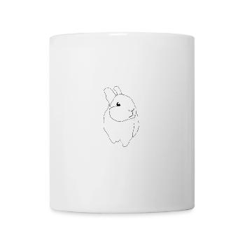 mignon lapin - Mug blanc - blanc - Devant