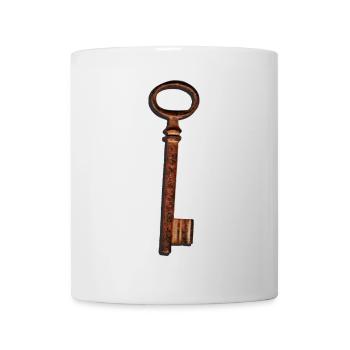 Key vintage magic key Moving Moving Gift - Mug - white - Front