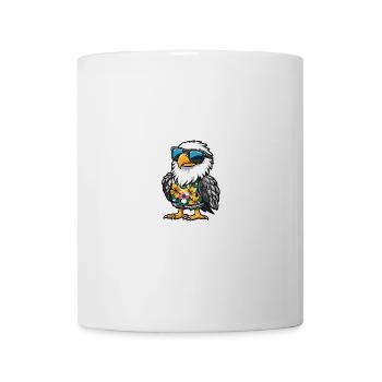 Eagle Bande dessinée Cool Été - Mug blanc - blanc - Devant