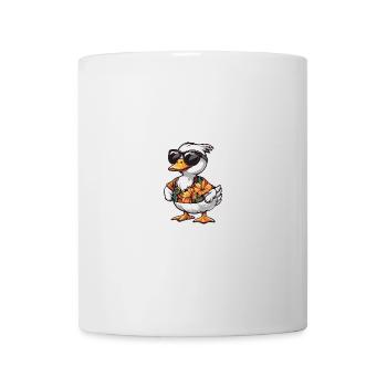 Gans Comic Cool Sommer - Tasse - Weiß - Vorne