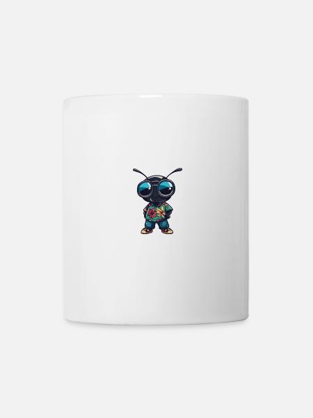 Ameise Cool Sommer - Tasse - Weiß