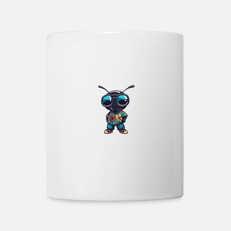 Ameise Cool Sommer - Tasse - Weiß