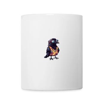 Rabe Krähe Comic Cool Sommer - Tasse - Weiß - Vorne
