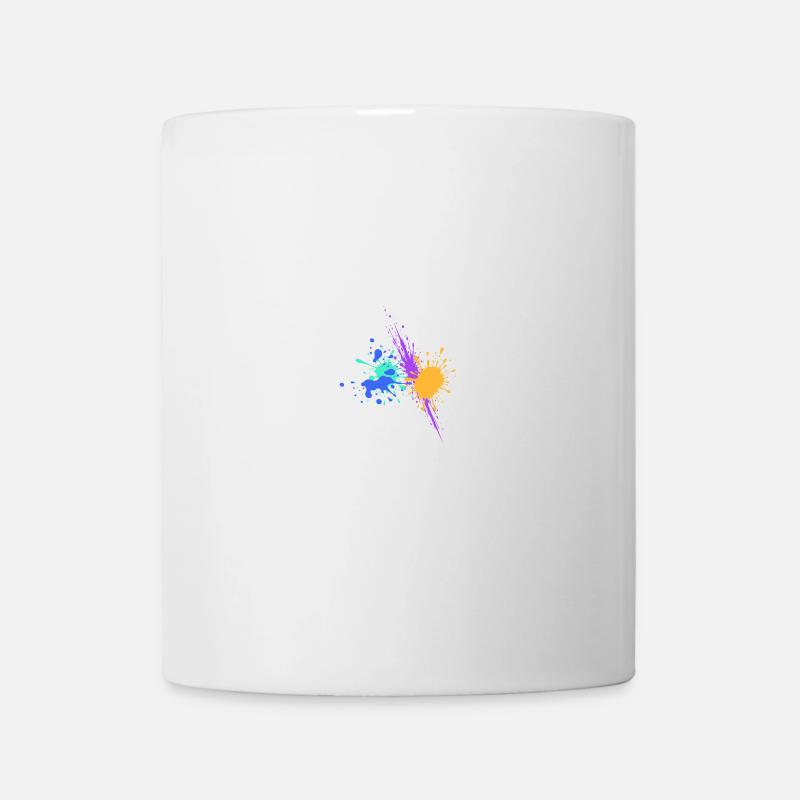 Splashes of Color Gift Abstract Art - Mug - white