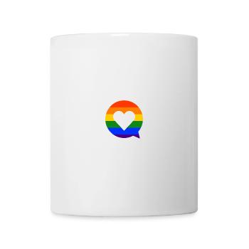 Sprechblase Gay Pride LGBTIQ Queer Regenbogen - Tasse - Weiß - Vorne