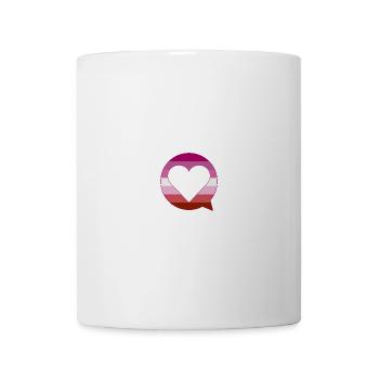 Sprechblase Lesbian Gay Pride LGBTIQ Queer - Tasse - Weiß - Vorne