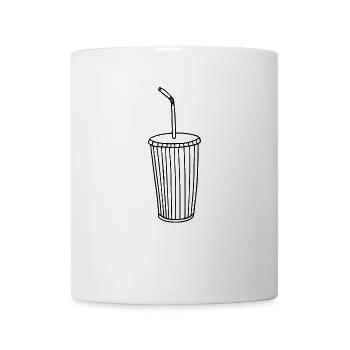 Ein leckeres Getränk im Fast Food Style - Tasse - Weiß - Vorne