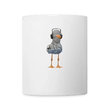 Faule Möwe - Tasse - Weiß - Vorne