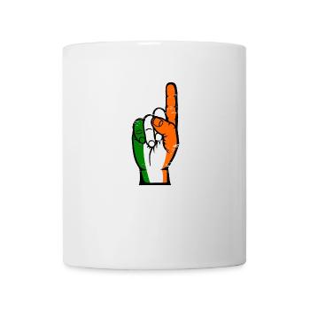 Drapeau de l’Irlande numéro 1 utilisé - Mug blanc - blanc - Devant