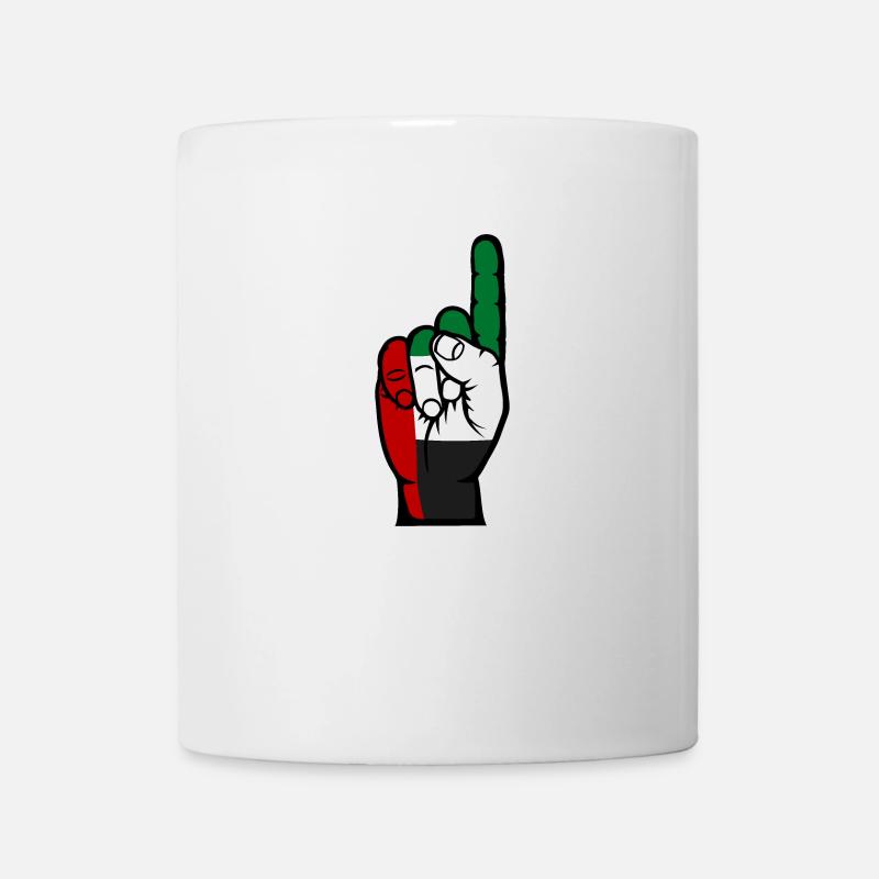 Vereinigte Arabische Emirate Flagge Nummer 1 - Tasse - Weiß