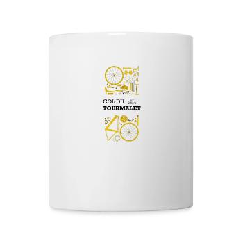 J'peux pas, j'ai vélo. Col du Tourmalet. - Mug - white - Front