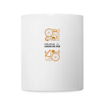 J'peux pas, j'ai vélo. Col de la Croix de Fer. - Mug - white - Front