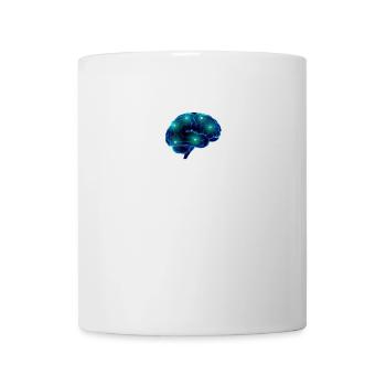Voies du cerveau cerveau neurones bleu smart - Mug blanc - blanc - Devant