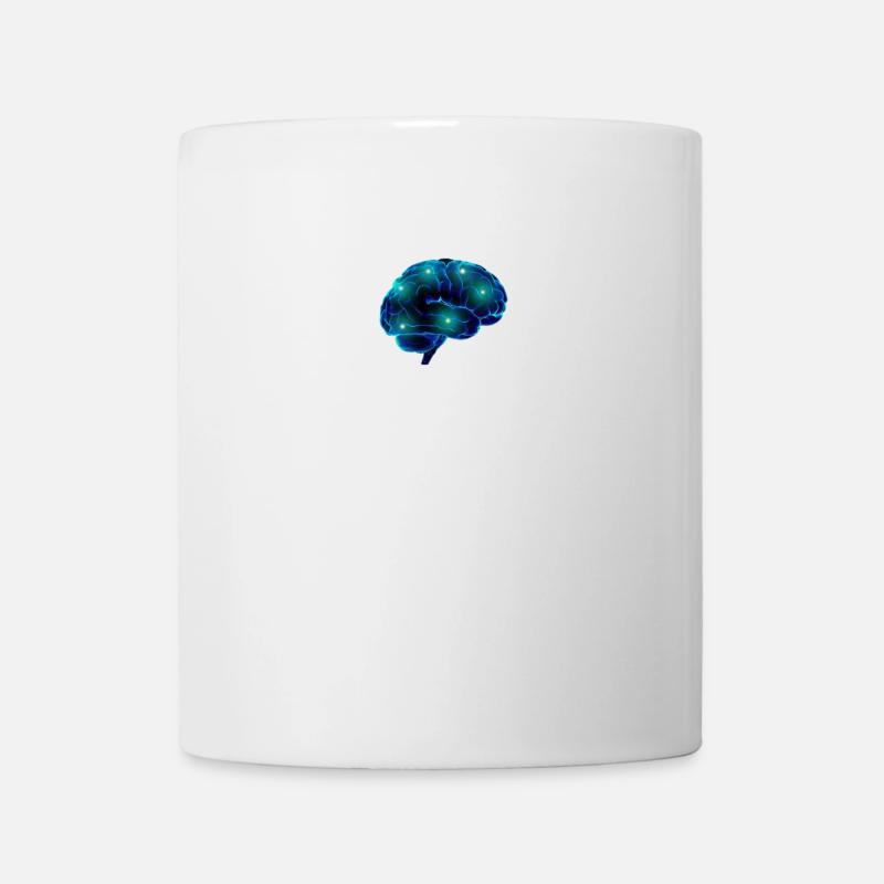 Voies du cerveau cerveau neurones bleu smart - Mug blanc - blanc