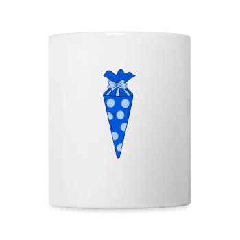 School bag blue - Mug - white - Front