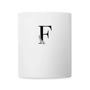 Buchstabe F - Tasse - Weiß - Vorne