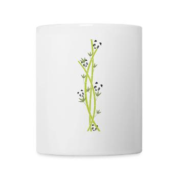 panda and bamboo - Mug - white - Front