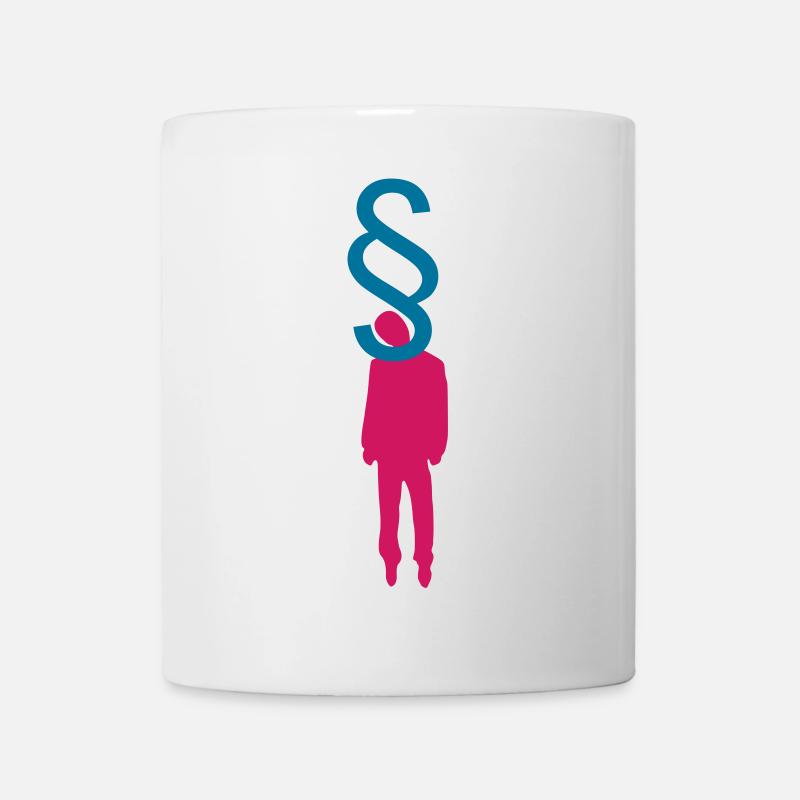 Suspendre avocat Couleur - Mug blanc - blanc