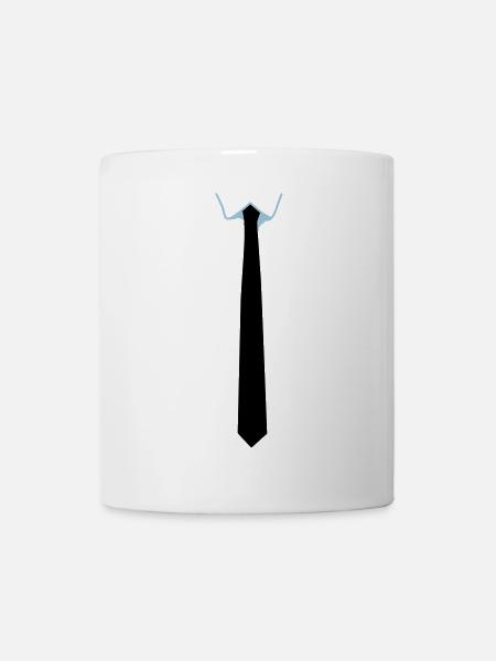 Stropdas - cravate - Mug blanc - blanc