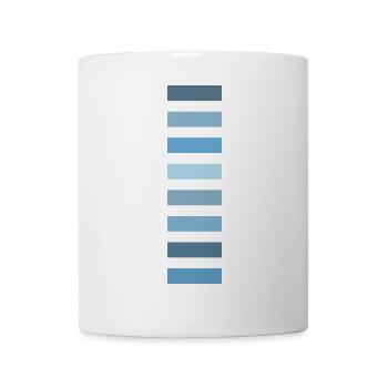 Shades of blue - Mug - white - Front